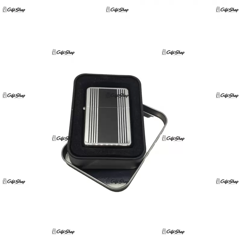 Black, bricheta gen zippo metalica model 3